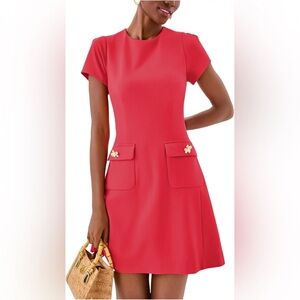 Lilly Pulitzer Fallon Dress in cherry red, Sz 16